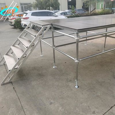 Platform 6061-T6 Aluminium Truss Stage Movable Scaffolding