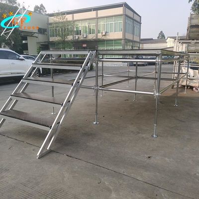 Platform 6061-T6 Aluminium Truss Stage Movable Scaffolding