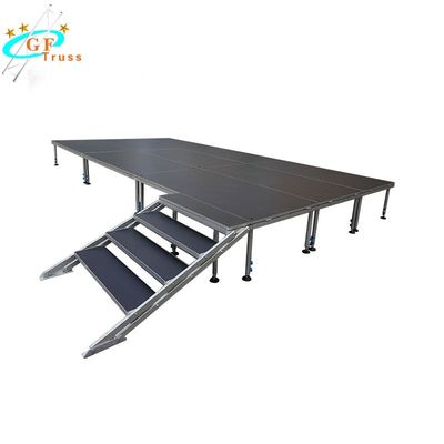 Platform Panggung Kayu Kaki Aluminium 6061-T6 750kg / Sqm