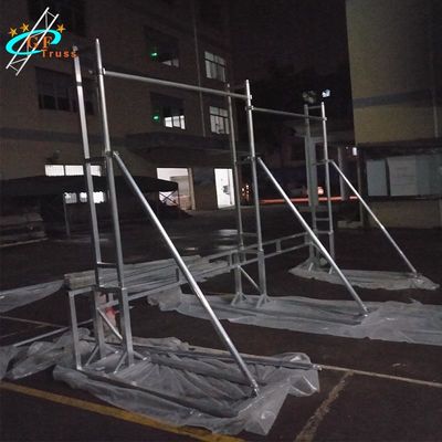 Aluminium 50 * 3mm Truss Layar LED Tabung Utama Untuk Kabinet LED