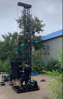 Aluminium 6061-T6 Line Array Truss Untuk Menggantung Speaker