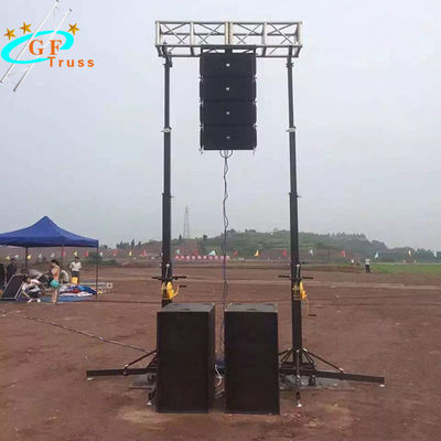 4M Heavy Duty Crank Stand Portable Telescopic Lifting Truss Tower Untuk Lampu Gantung