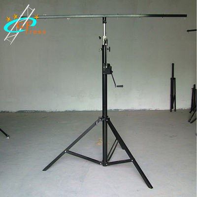 Tripod Portable Lighting Truss Crank Stand 4,3m Tinggi yang Dapat Disesuaikan