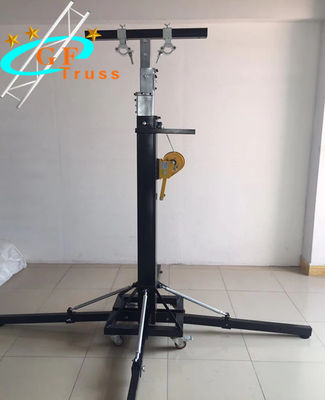 Aluminium Heavy Duty Speaker Stand Lighting Truss Lift Tower Untuk Pameran Pertunjukan