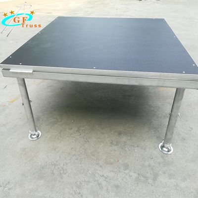 500KGS / Sq.M Panggung Kayu Portabel Untuk Acara Tinggi Disesuaikan 1m