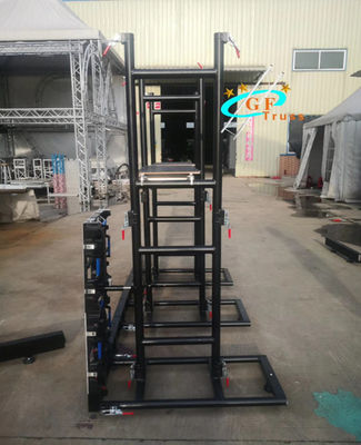 Aluminium LED Screen Wall Ground Stand Support Truss Untuk Kabinet LED