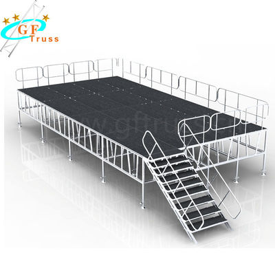 Platform Panggung Aluminium T6 Seluler Untuk Konser Luar Ruangan