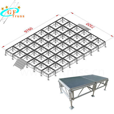 Platform Panggung Aluminium T6 Seluler Untuk Konser Luar Ruangan