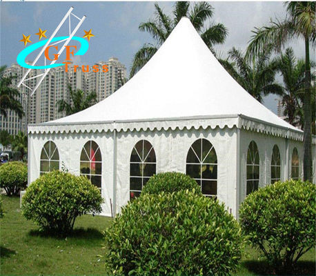 Penampungan Kanopi Tenda Pesta PVC 20'X20' Putih Dengan Atasan Tahan Air