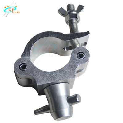 Penjepit Truss Aluminium Hitam Perak Tunggal Untuk Pipa Bulat 48mm Sampai 52mm