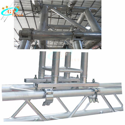 Penjepit Truss Aluminium Hitam Perak Tunggal Untuk Pipa Bulat 48mm Sampai 52mm