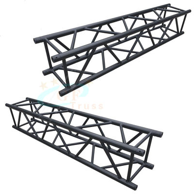 Warna Hitam 290MM * 290MM Square Aluminium Truss Untuk Pertunjukan Dalam Ruangan