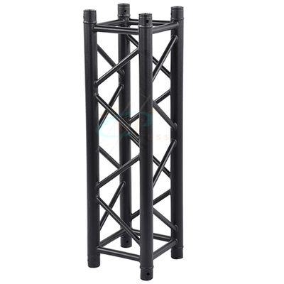 Warna Hitam 290MM * 290MM Square Aluminium Truss Untuk Pertunjukan Dalam Ruangan