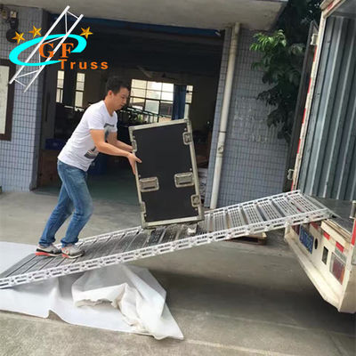 Aluminium End Folding Smart Car Trailer Ramps Sliver Truck Loader Untuk Barang