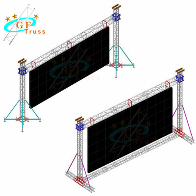Rangka Panggung Panggung Panggung Tujuan yang fleksibel Untuk Menggantung Layar Dan Lampu Led