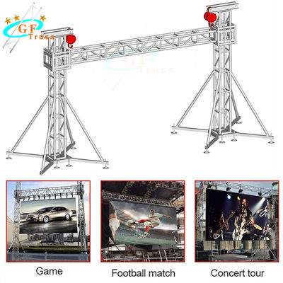 500 * 600mm Goal Post Truss Untuk Menggantung Lampu Layar LED Iklan