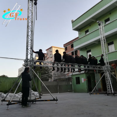 500 * 600mm Goal Post Truss Untuk Menggantung Lampu Layar LED Iklan