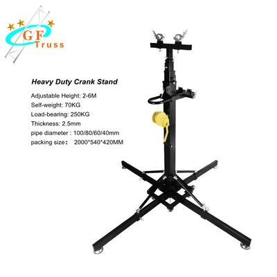 2M Tinggi Adjustable Heavy Duty Light Truss Stand Untuk Menggantung Audio