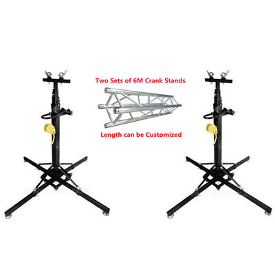 2M Tinggi Adjustable Heavy Duty Light Truss Stand Untuk Menggantung Audio
