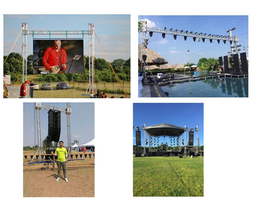290 * 290mm Aluminium Spigot Stage Truss Untuk Pameran Luar Ruangan