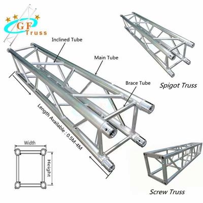 18.4lbs 290x290mm Aluminium Spigot Truss Untuk Pertunjukan Konser