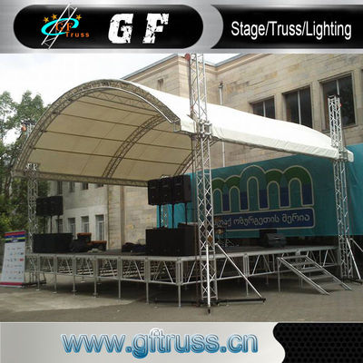 Panggung Kinerja Luar Ruangan Aluminium Roof Truss Ringan