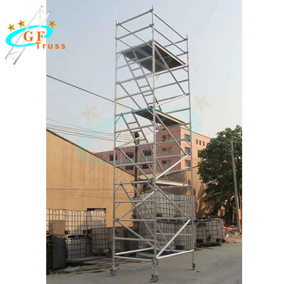 6082 Aluminium Scaffold Tower Pipe Parts Dengan Climb Ladder