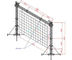 595lbs Aluminium Goal Post Truss System Untuk Menggantung Lampu Layar LED