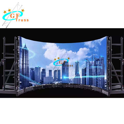 1M Panjang Layar LED Truss Tampilan Iklan Dalam Ruangan Dukungan Dinding Video Sewa Fleksibel