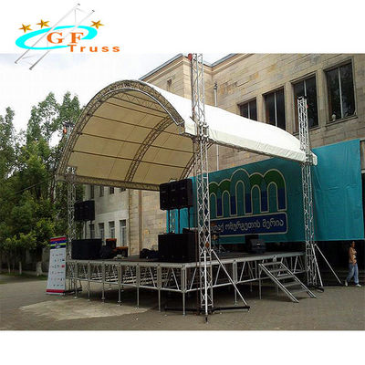 Sistem Rangka Atap Aluminium 390mmx390mm Dengan Platform Panggung