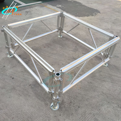 Platform Panggung Aluminium Tinggi Disesuaikan 0,6-1,0m Non-Slip
