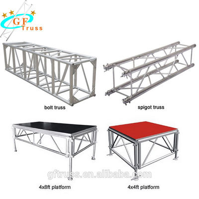 Platform Panggung Lipat Aluminium T6 Portabel Untuk Pertunjukan Acara