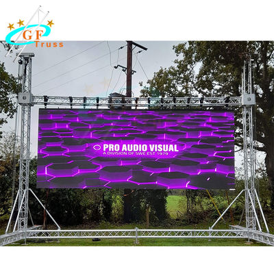 Sistem Aluminium Goal Post Truss yang Disesuaikan Untuk Menggantung Lemari dan Penerangan LED