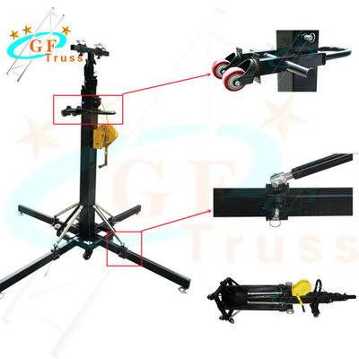 Dudukan Engkol Tugas Berat Tinggi yang Dapat Disesuaikan Untuk Menggantung Lampu Truss Speaker Suara