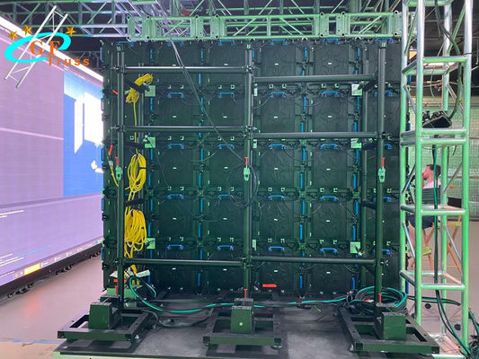Dukungan Sistem Penumpukan Tanah Dinding Layar LED Acara Luar Ruangan Untuk Kabinet